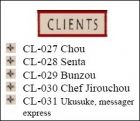 Liste des Clients